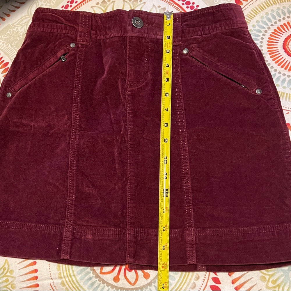 Athleta Burgundy Mini Skirt